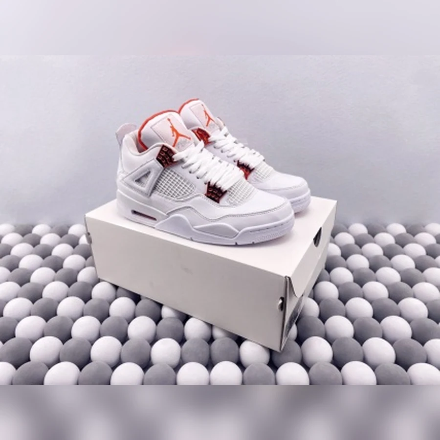 Jordan 4 White Metallic Red — Gallery