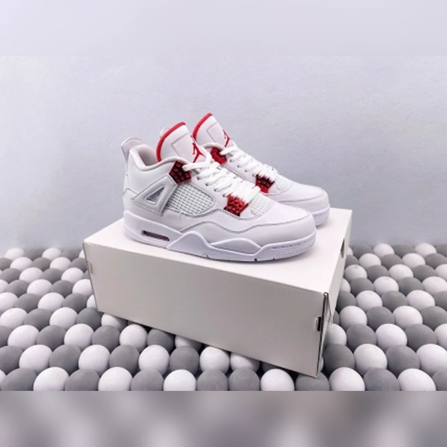 Jordan 4 White Metallic Red — Gallery