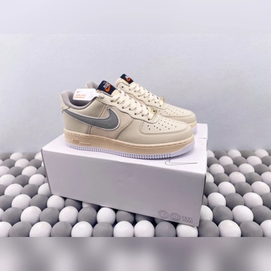 Nike Air Force 1 Cream Grey Tan