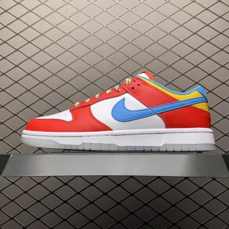 Nike Dunk Low Red White Blue Yellow