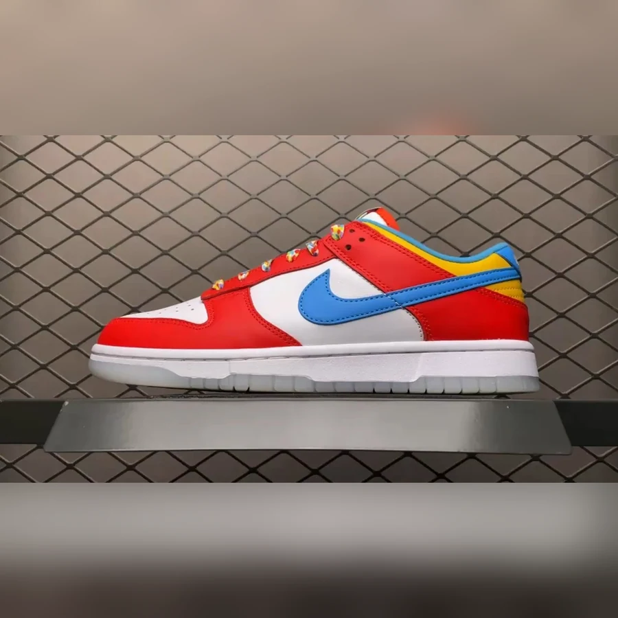 Dunk Low Red White Blue Yellow — Gallery