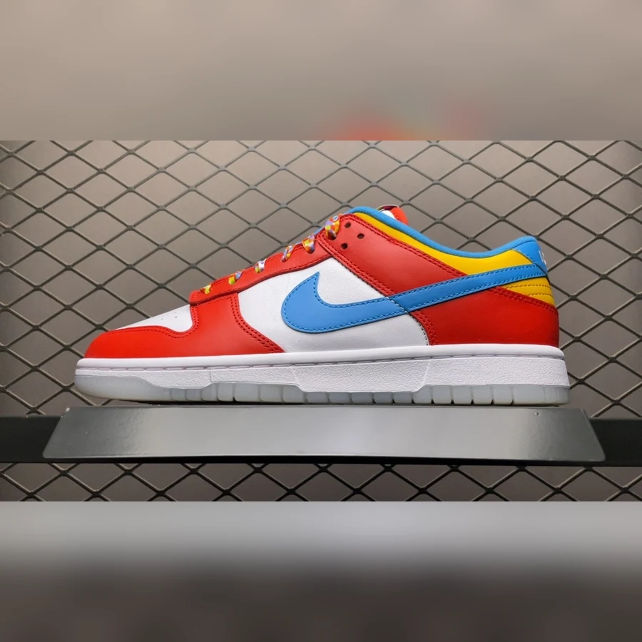 Dunk Low Red White Blue Yellow — Gallery