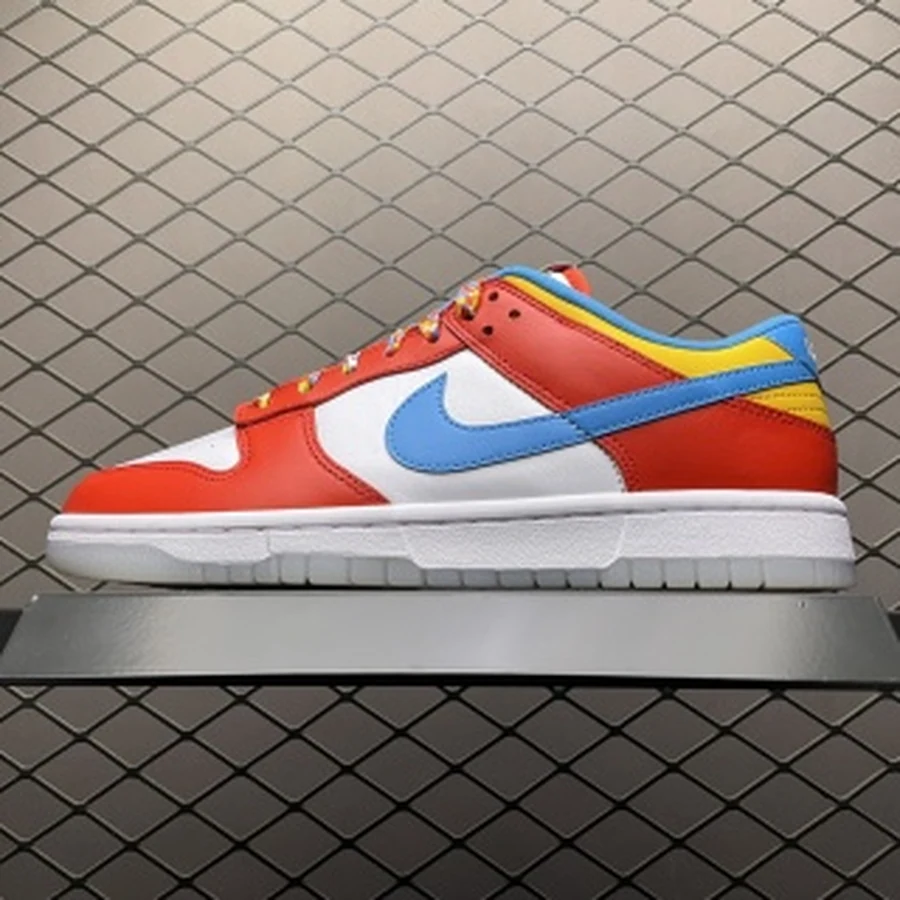Dunk Low Red White Blue Yellow — Gallery