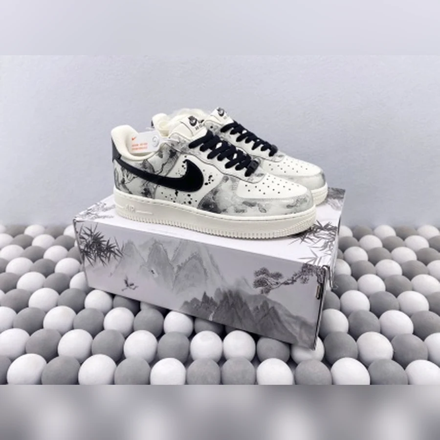 Nike Air Force 1 Sail Black Ink Graphic