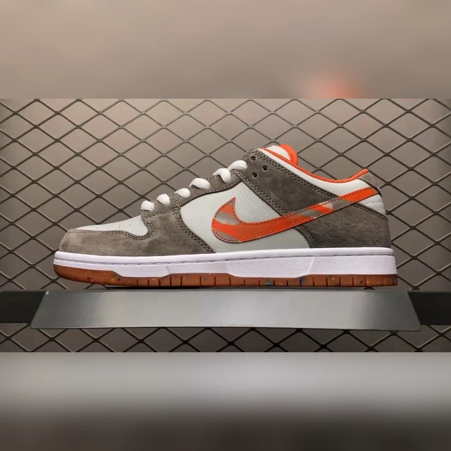 Dunk Low Grey White Orange — Gallery