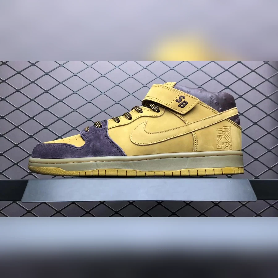 Nike Dunk Mid Wheat Purple Brown