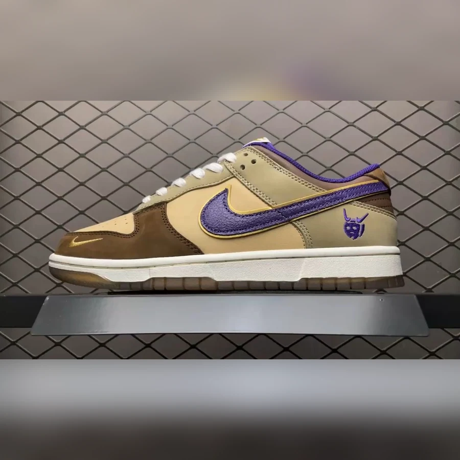 Dunk Low Tan Brown Purple — Gallery