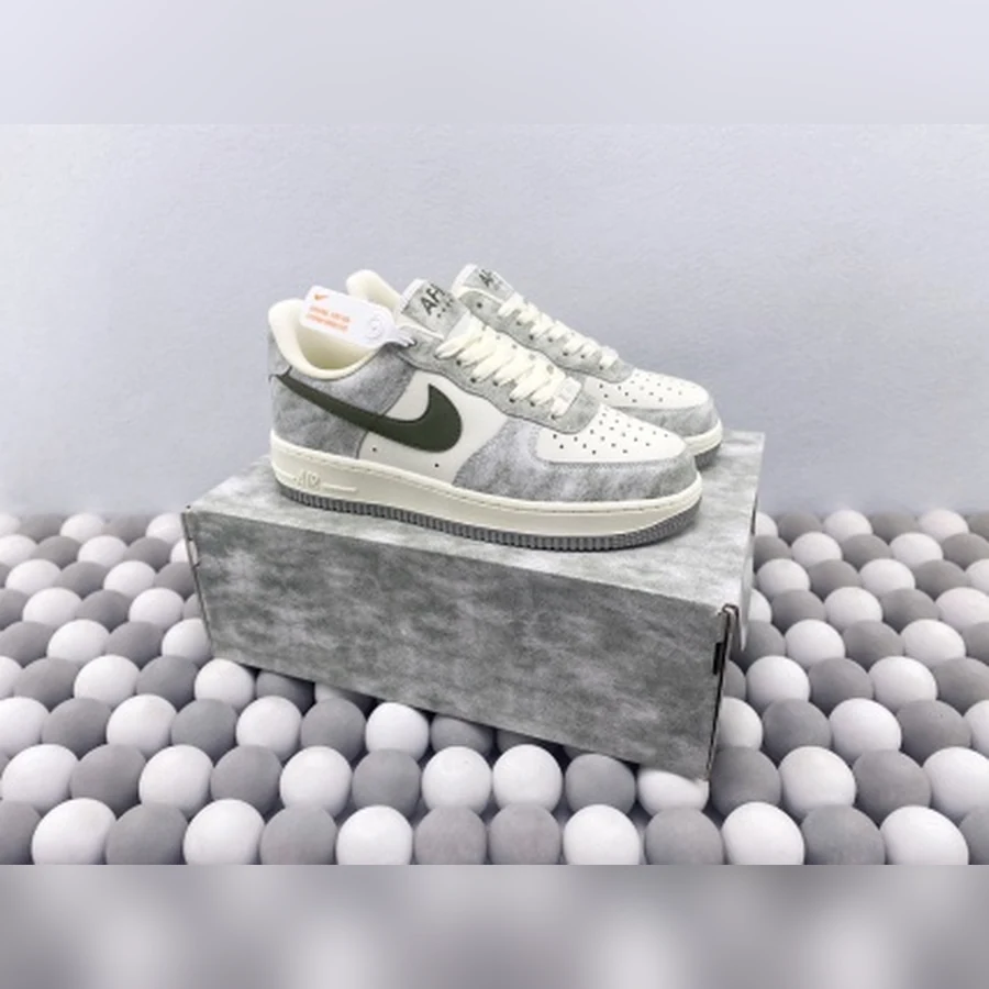 Nike Air Force 1 Grey White Olive