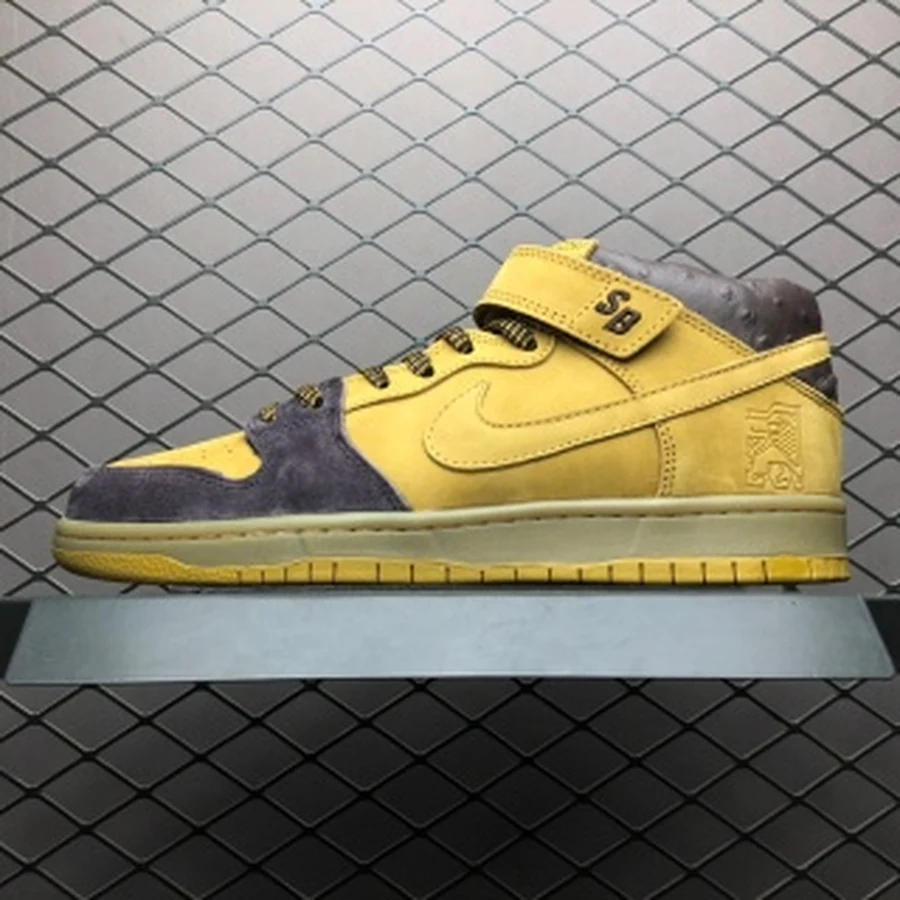 Nike Dunk Mid Yellow Purple Grey